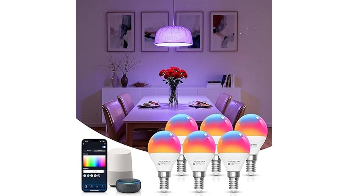 Aigostar 6 Lampadine Smart Wifi E14 6.5W