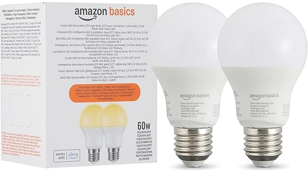 Amazon Basics 2 Lampadine Smart E27