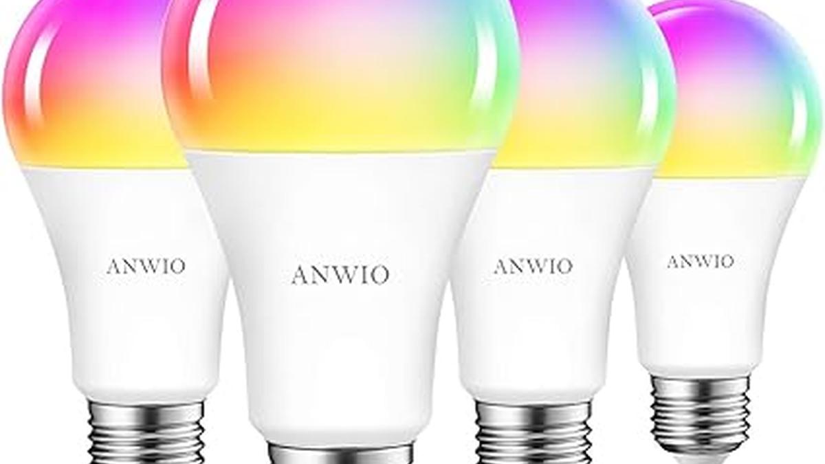 ANWIO 4 Lampadine Wifi Alexa E27
