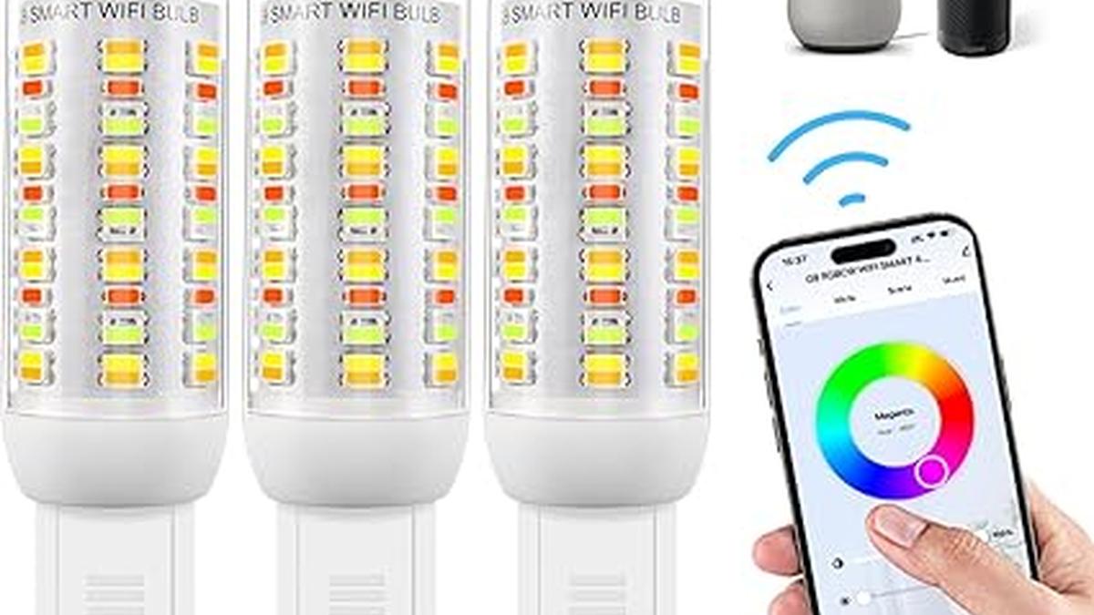 I-SHUNFA 3 Lampadine Smart Wi-Fi RGBCW G9