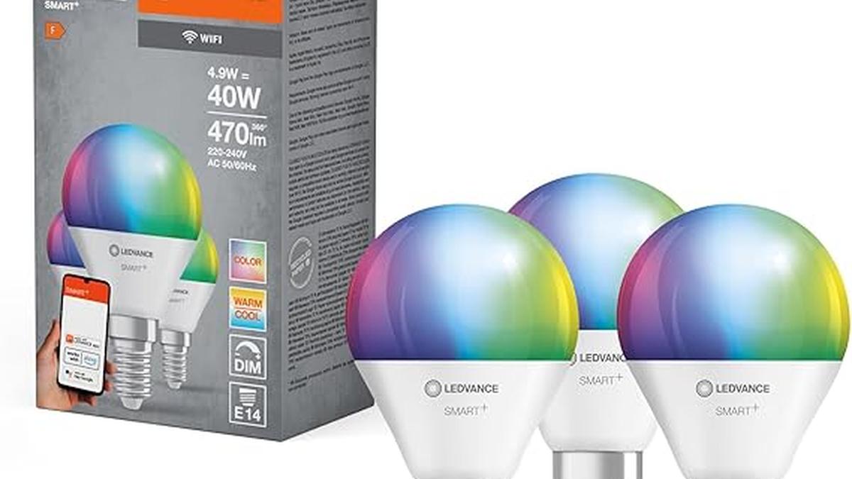 LEDVANCE 3 Lampadine Smart WiFi E14 Multicolore