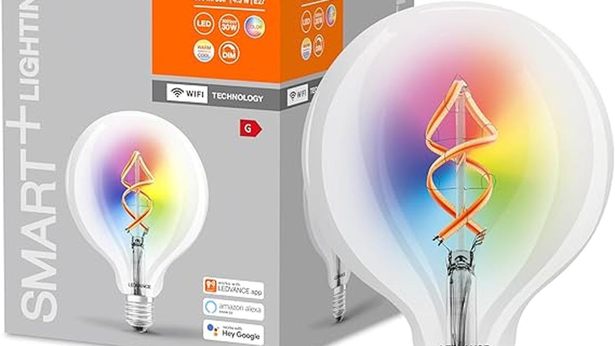 LEDVANCE Lampadina Smart Globo WiFi E27 4.5W a Filamento