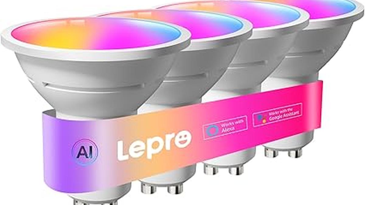 Lepro BG1 AI 4 Lampadine Smart Wi-Fi & Bluetooth GU10