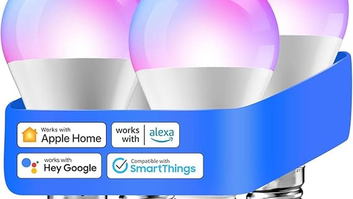 meross 4 Lampadine Smart WiFi E27 Multicolore Dimmerabili