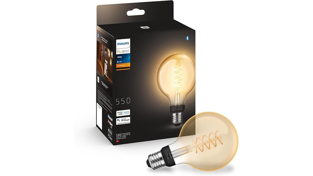 Philips Hue White Filament a Filamento E27 Dimmerabile