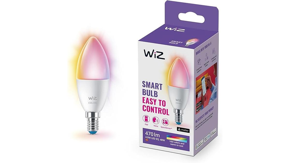 WiZ Lampadina Smart WiFi E14 Dimmerabile Multicolore