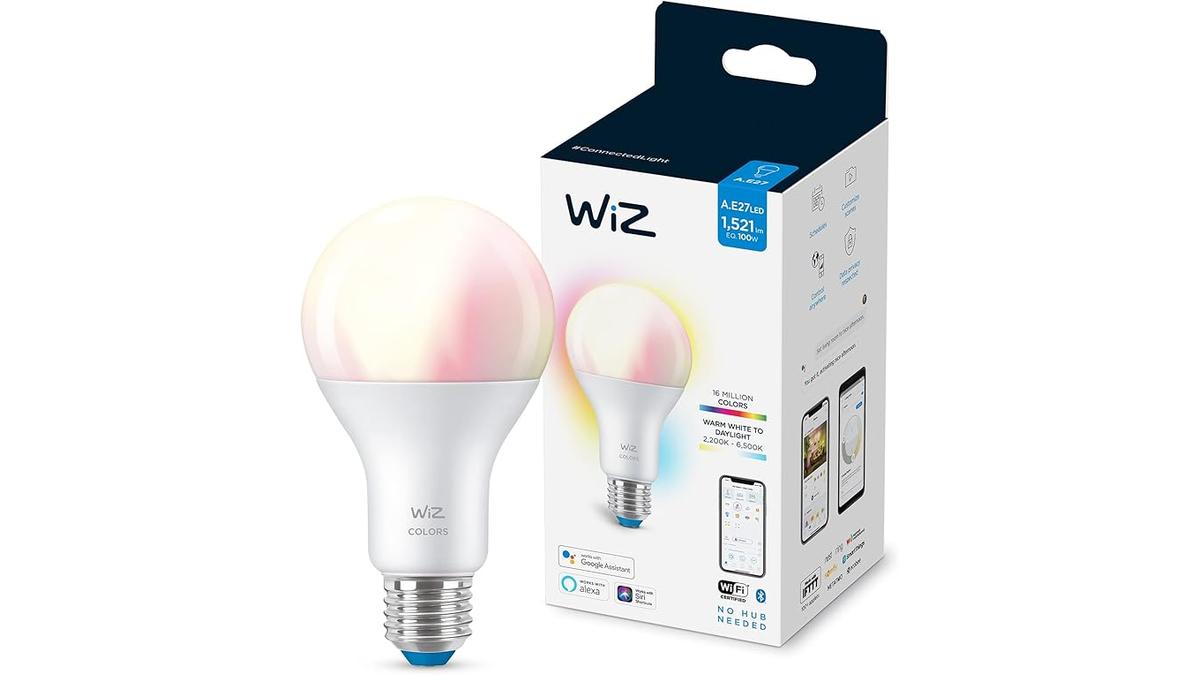 WiZ Lampadina Smart WiFi E27 Dimmerabile Multicolore