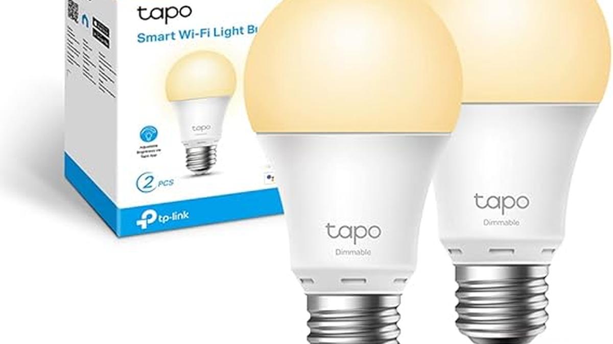 Tapo L510E Lampadina Wi-Fi E27 Giallo caldo Dimmerabile pacco da 2